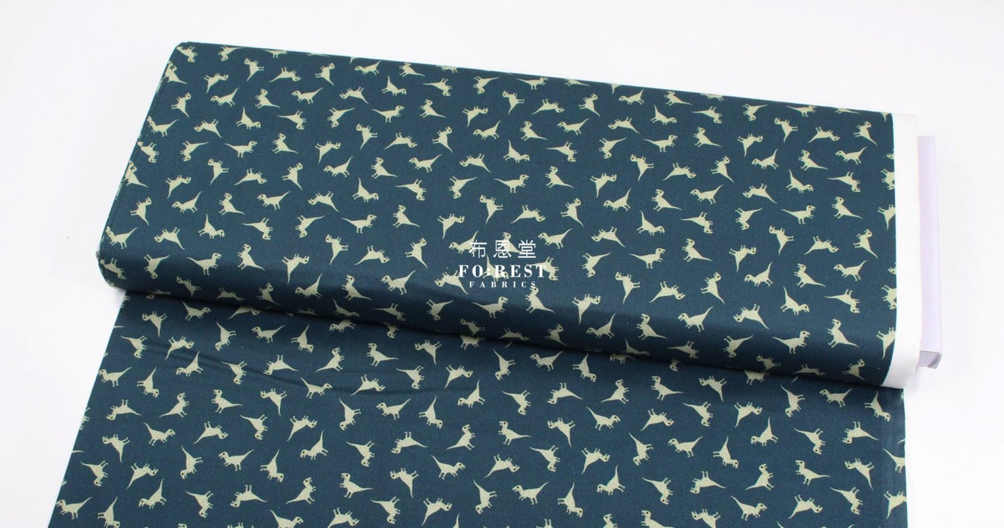 cotton - Dinosaurs Velociraptor fabric - FO:REST Fabric 布恩堂Liberty fabrictana lawnjapanese fabricykk zipper