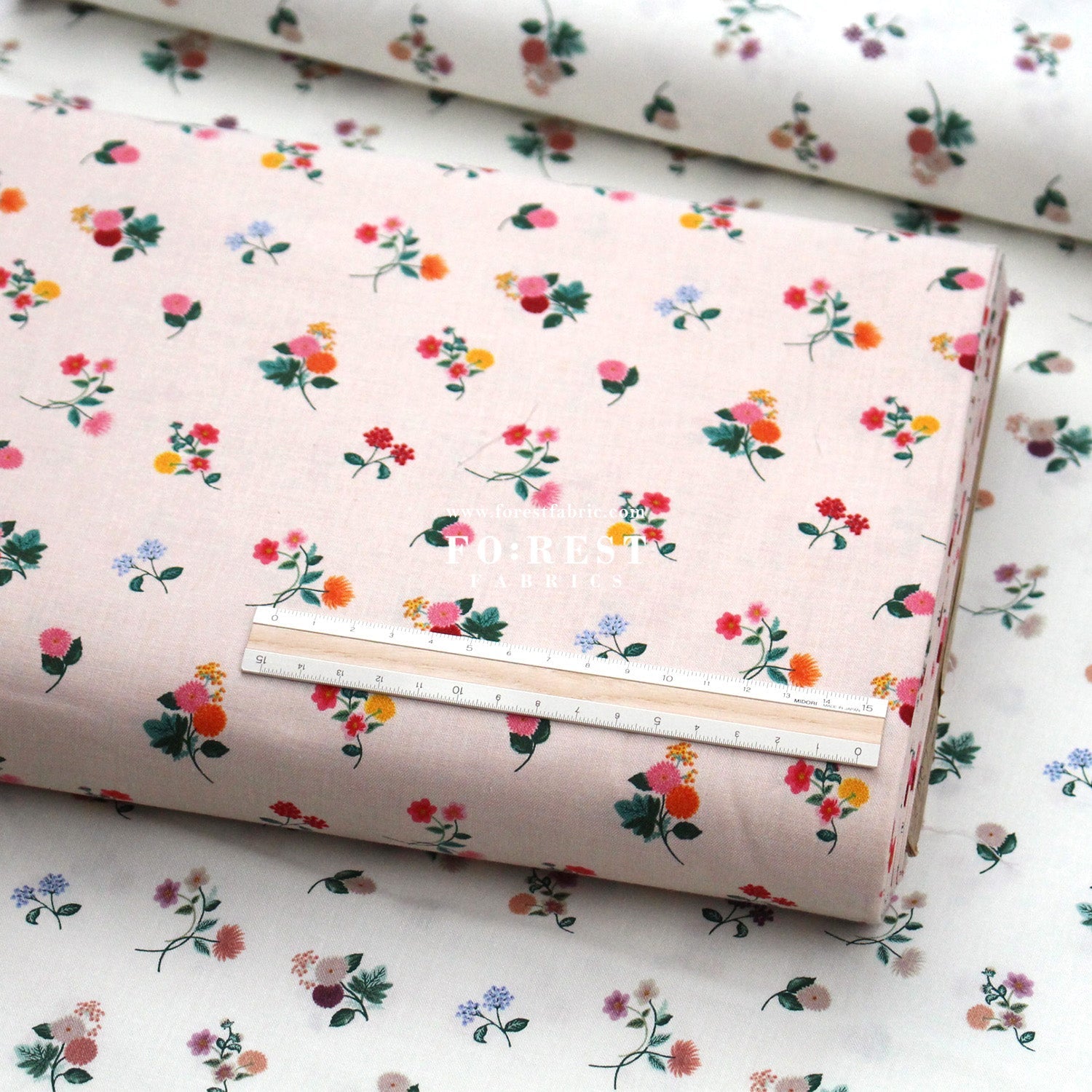 cotton - Ditsy Dahlia fabric - FO:REST Fabric 布恩堂Liberty fabrictana lawnjapanese fabricykk zipper