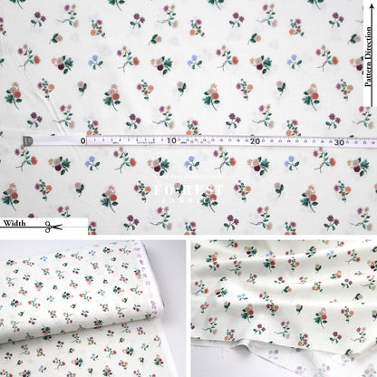 cotton - Ditsy Dahlia fabric - FO:REST Fabric 布恩堂Liberty fabrictana lawnjapanese fabricykk zipper