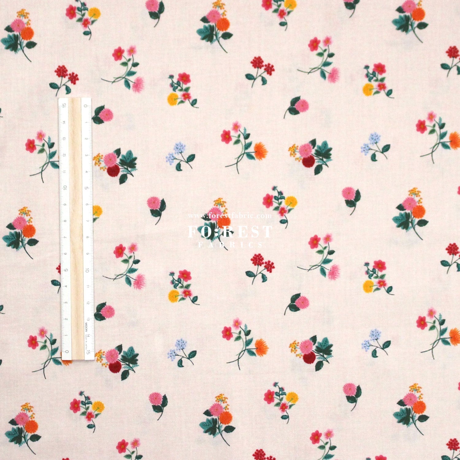 cotton - Ditsy Dahlia fabric - FO:REST Fabric 布恩堂Liberty fabrictana lawnjapanese fabricykk zipper