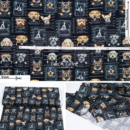 cotton - Dogs Mugshots Cats Newspaper fabric - FO:REST Fabric 布恩堂Liberty fabrictana lawnjapanese fabricykk zipper