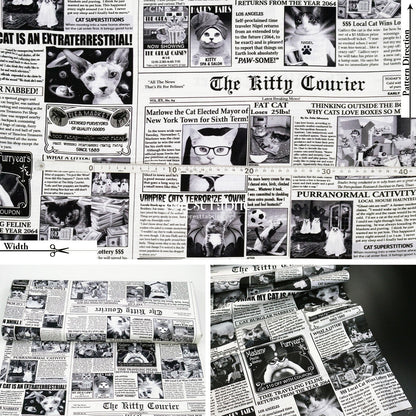 cotton - Dogs Mugshots Cats Newspaper fabric - FO:REST Fabric 布恩堂Liberty fabrictana lawnjapanese fabricykk zipper