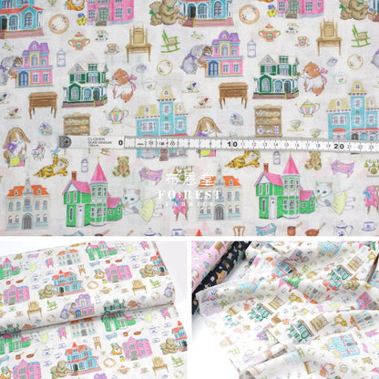 cotton - doll house fabric Milky - FO:REST Fabric 布恩堂Liberty fabrictana lawnjapanese fabricykk zipper