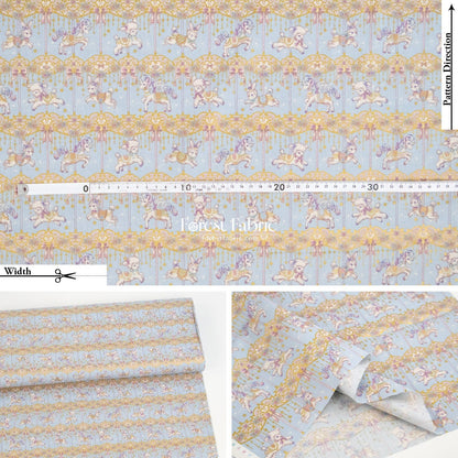 cotton - Dream Carousel fabric - FO:REST Fabric 布恩堂Liberty fabrictana lawnjapanese fabricykk zipper