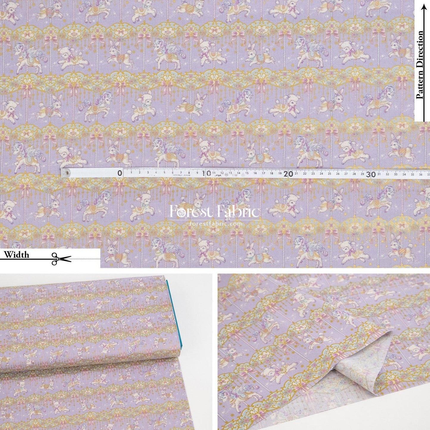 cotton - Dream Carousel fabric - FO:REST Fabric 布恩堂Liberty fabrictana lawnjapanese fabricykk zipper