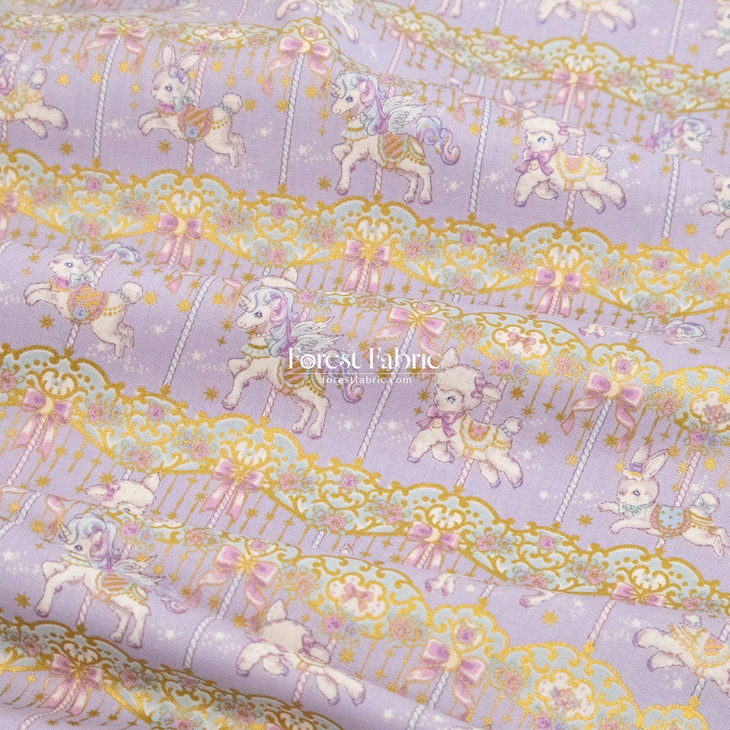 cotton - Dream Carousel fabric - FO:REST Fabric 布恩堂Liberty fabrictana lawnjapanese fabricykk zipper