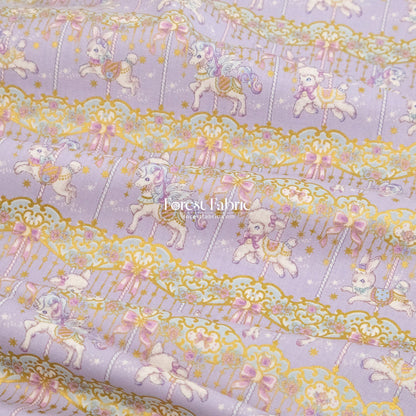 cotton - Dream Carousel fabric - FO:REST Fabric 布恩堂Liberty fabrictana lawnjapanese fabricykk zipper