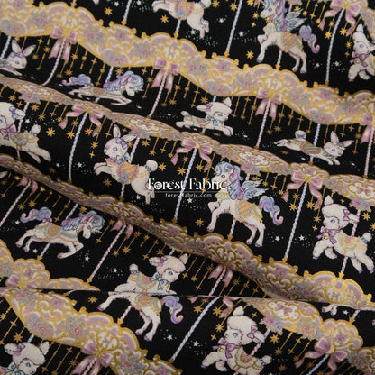 cotton - Dream Carousel fabric - FO:REST Fabric 布恩堂Liberty fabrictana lawnjapanese fabricykk zipper