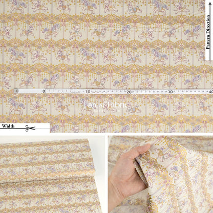 cotton - Dream Carousel fabric - FO:REST Fabric 布恩堂Liberty fabrictana lawnjapanese fabricykk zipper