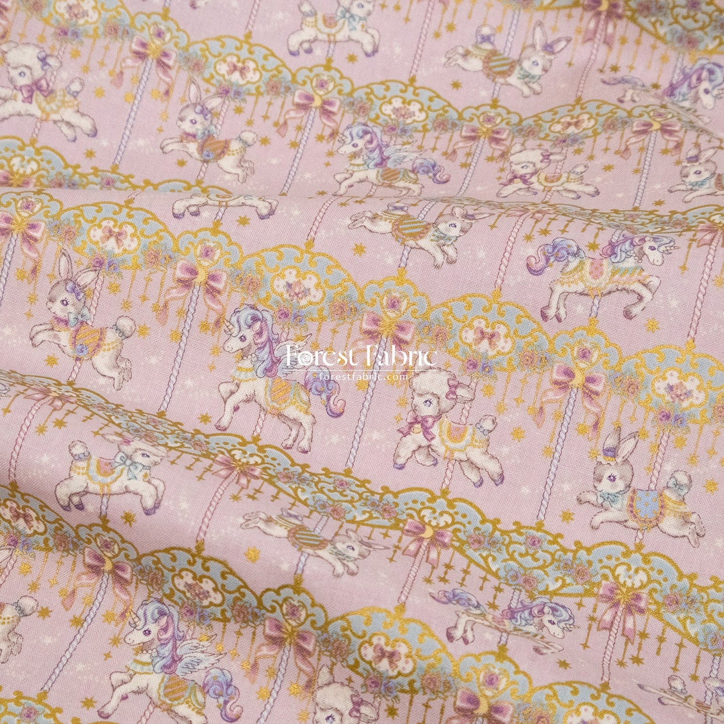 cotton - Dream Carousel fabric - FO:REST Fabric 布恩堂Liberty fabrictana lawnjapanese fabricykk zipper