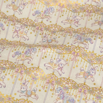 cotton - Dream Carousel fabric - FO:REST Fabric 布恩堂Liberty fabrictana lawnjapanese fabricykk zipper