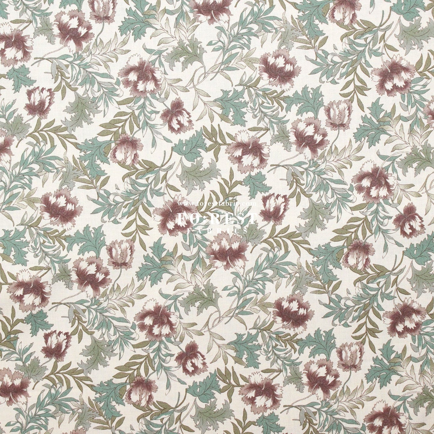cotton - Dried Flowers fabric Natural - FO:REST Fabric 布恩堂Liberty fabrictana lawnjapanese fabricykk zipper