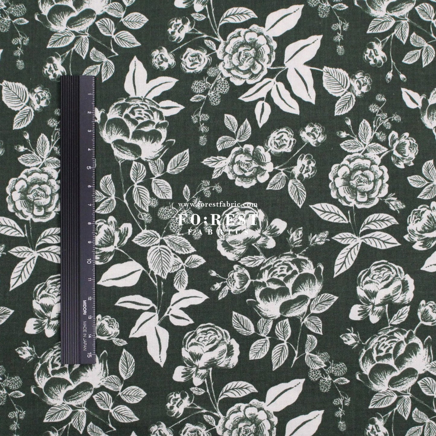 cotton - English Rose fabric - FO:REST Fabric 布恩堂Liberty fabrictana lawnjapanese fabricykk zipper