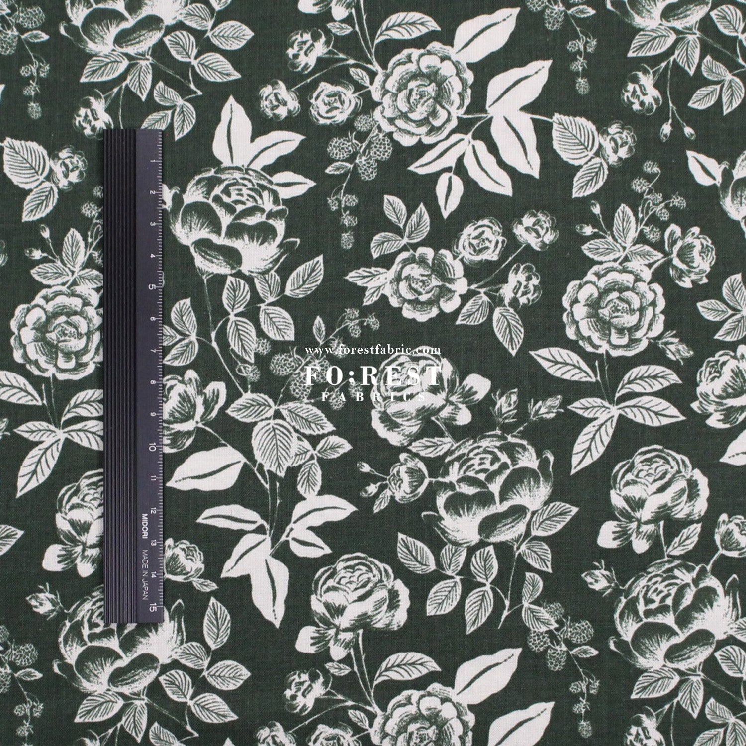 cotton - English Rose fabric - FO:REST Fabric 布恩堂Liberty fabrictana lawnjapanese fabricykk zipper