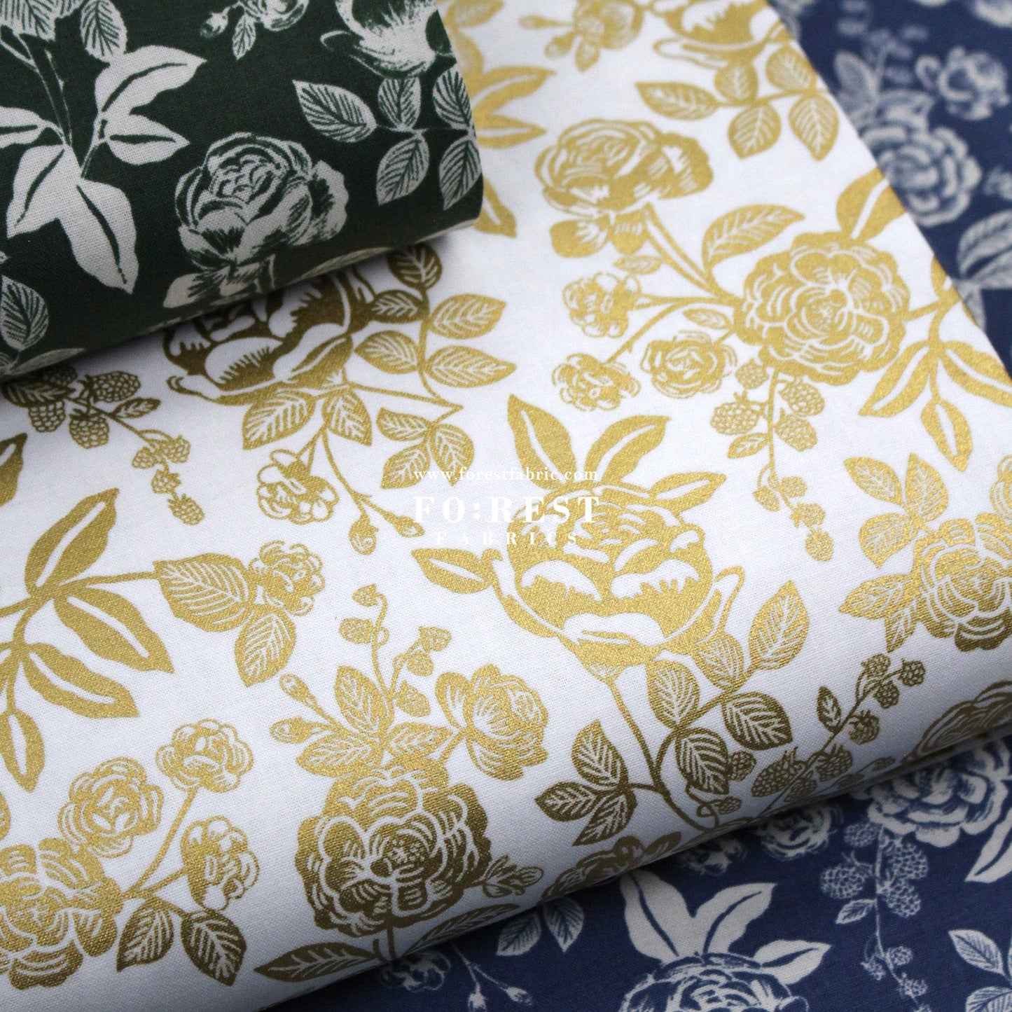 cotton - English Rose fabric - FO:REST Fabric 布恩堂Liberty fabrictana lawnjapanese fabricykk zipper