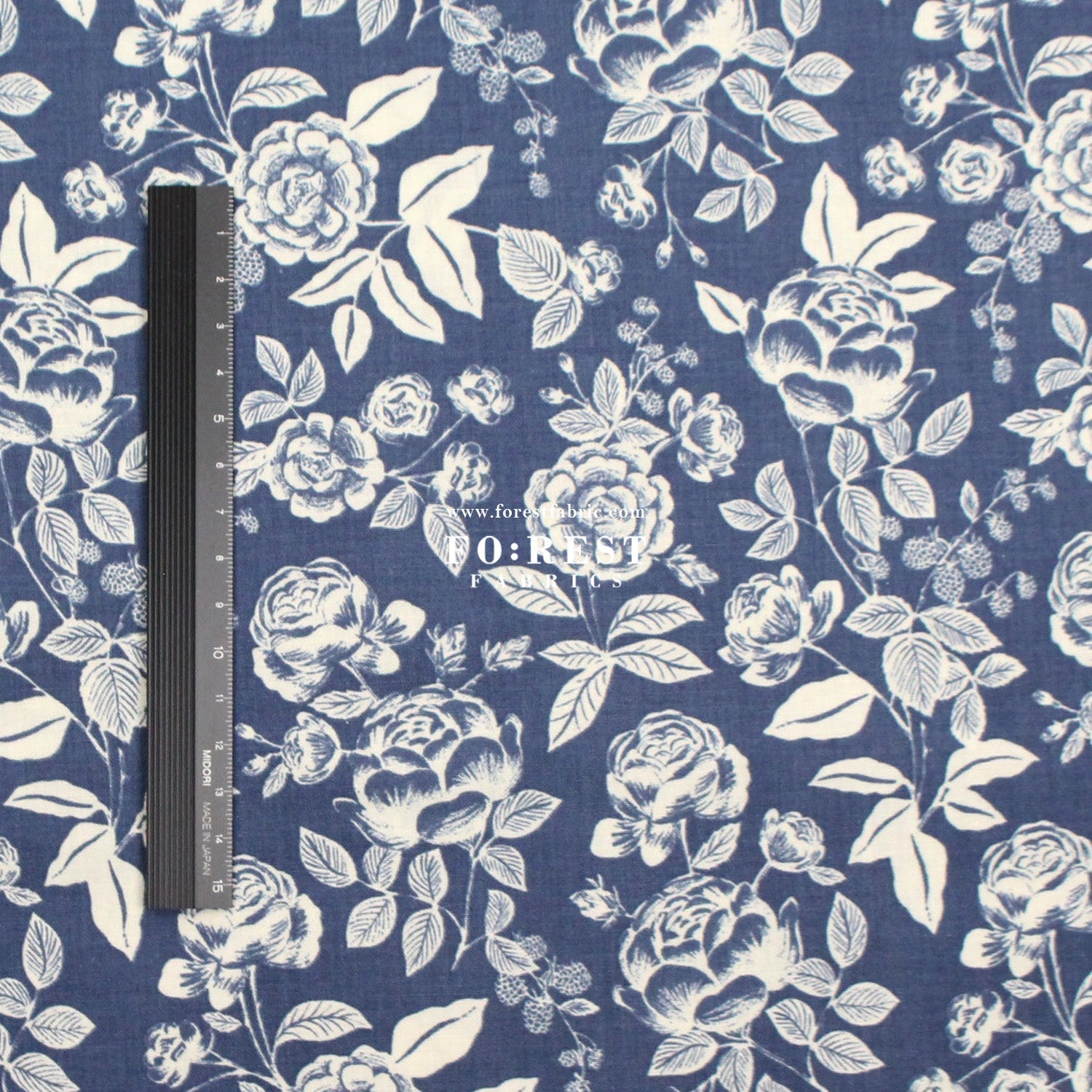cotton - English Rose fabric - FO:REST Fabric 布恩堂Liberty fabrictana lawnjapanese fabricykk zipper