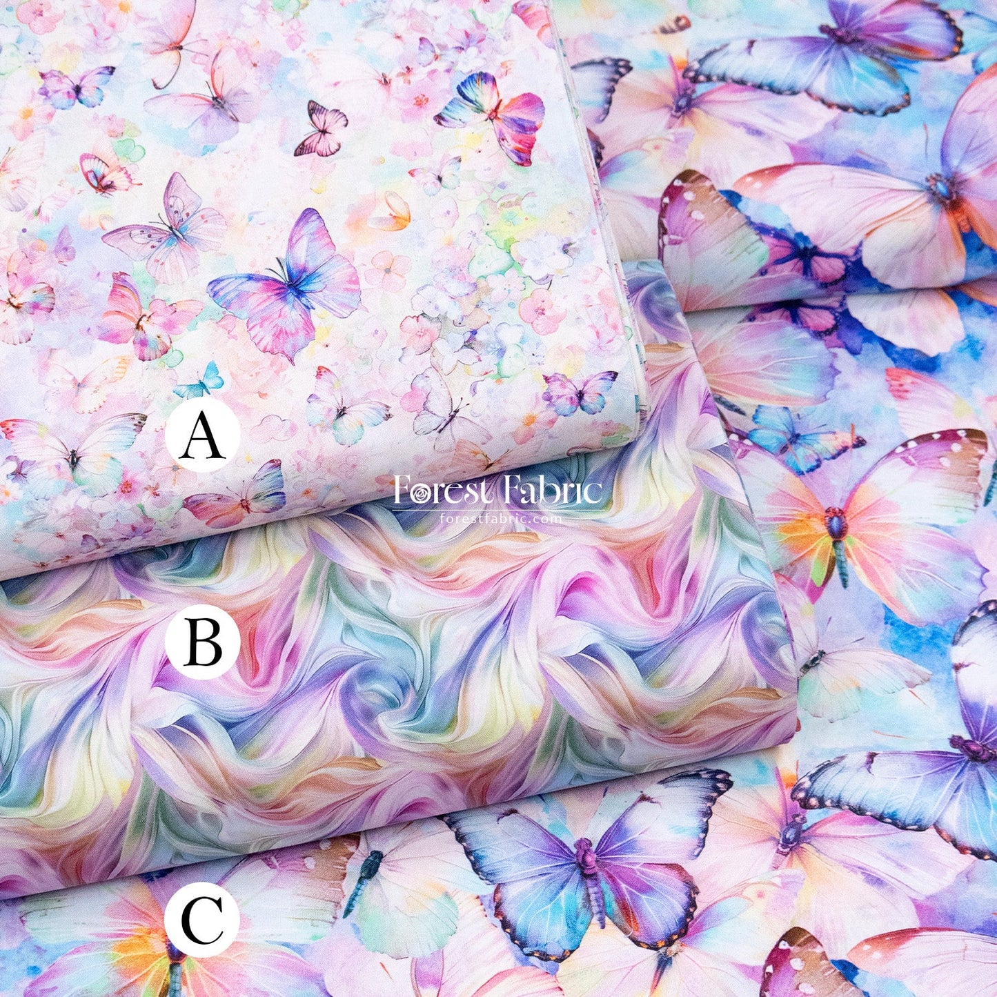 cotton - Ethereal Butterfly Dreams fabric - FO:REST Fabric 布恩堂Liberty fabrictana lawnjapanese fabricykk zipper