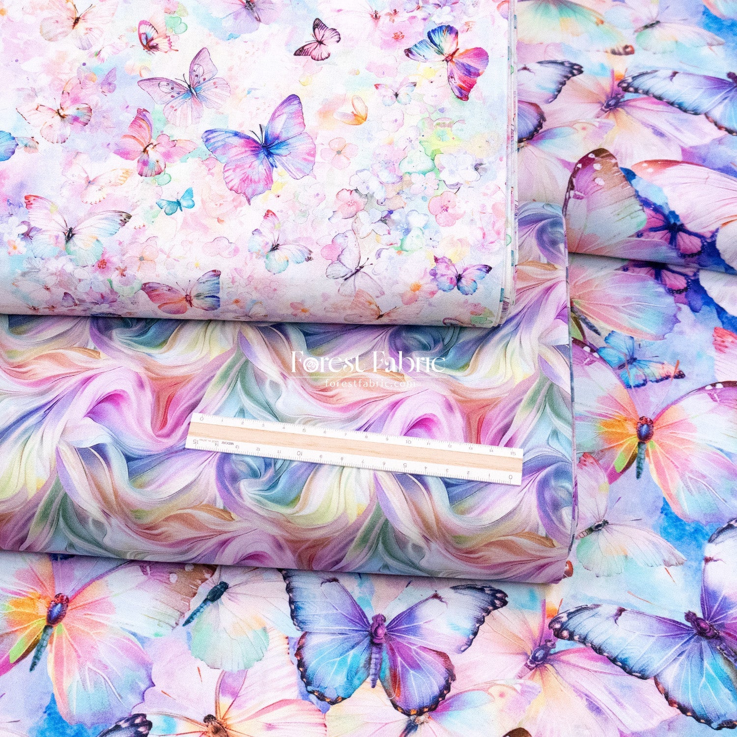 cotton - Ethereal Butterfly Dreams fabric - FO:REST Fabric 布恩堂Liberty fabrictana lawnjapanese fabricykk zipper