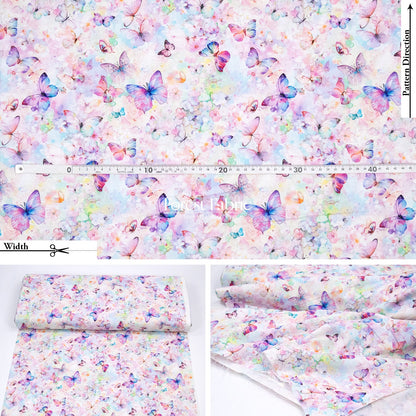 cotton - Ethereal Butterfly Dreams fabric - FO:REST Fabric 布恩堂Liberty fabrictana lawnjapanese fabricykk zipper
