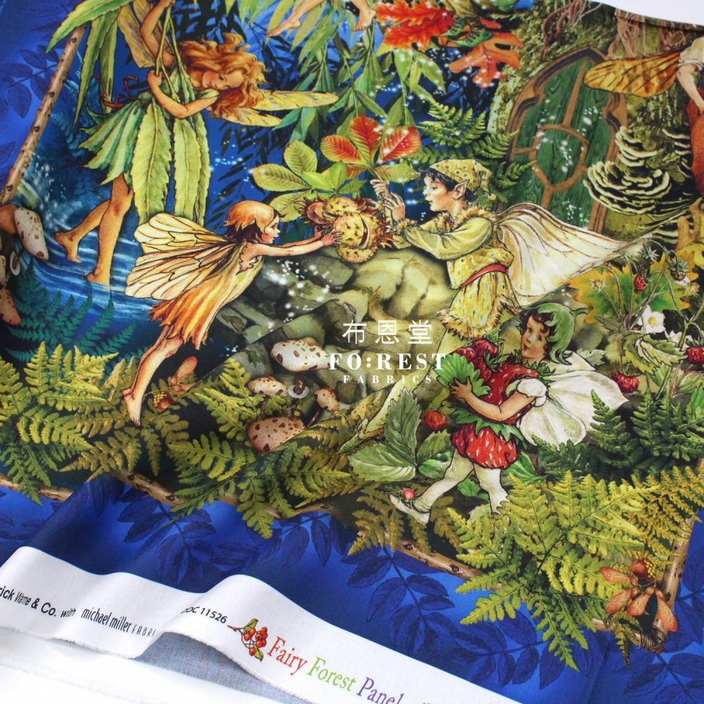 cotton - Fairy Forest PANEL fabric - FO:REST Fabric 布恩堂Liberty fabrictana lawnjapanese fabricykk zipper