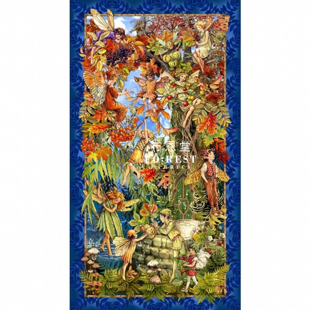 cotton - Fairy Forest PANEL fabric - FO:REST Fabric 布恩堂Liberty fabrictana lawnjapanese fabricykk zipper