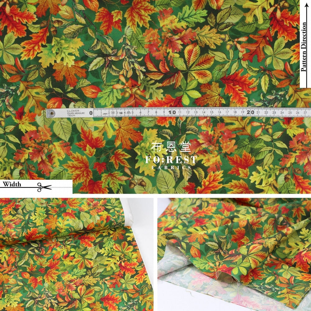 Cotton - Fairy Leaves Fabric