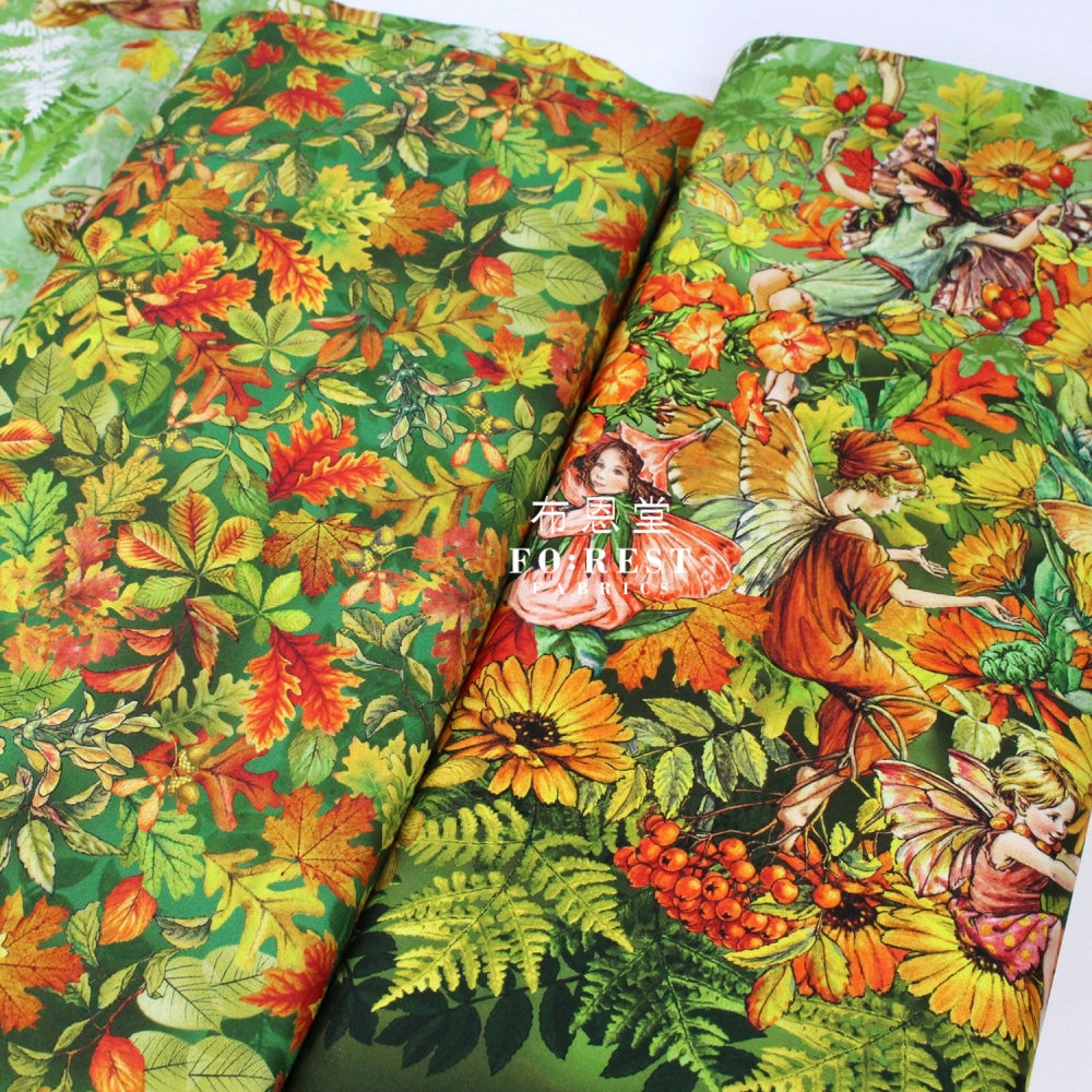 Cotton - Fairy Leaves Fabric