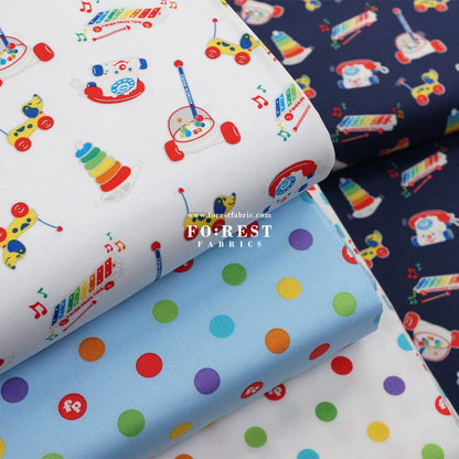 cotton - Fisher Price fabric - FO:REST Fabric 布恩堂Liberty fabrictana lawnjapanese fabricykk zipper