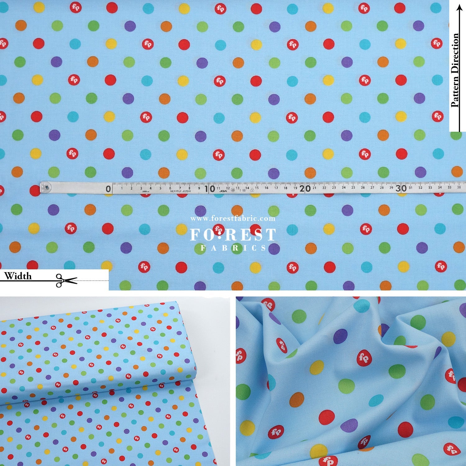 cotton - Fisher Price fabric - FO:REST Fabric 布恩堂Liberty fabrictana lawnjapanese fabricykk zipper