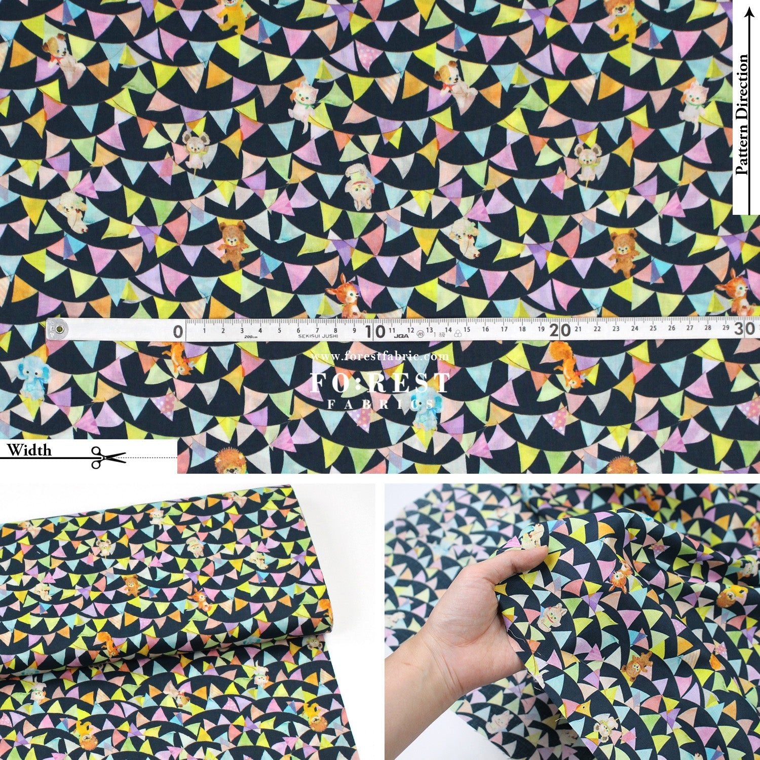 cotton - Flag Star fabric - FO:REST Fabric 布恩堂Liberty fabrictana lawnjapanese fabricykk zipper
