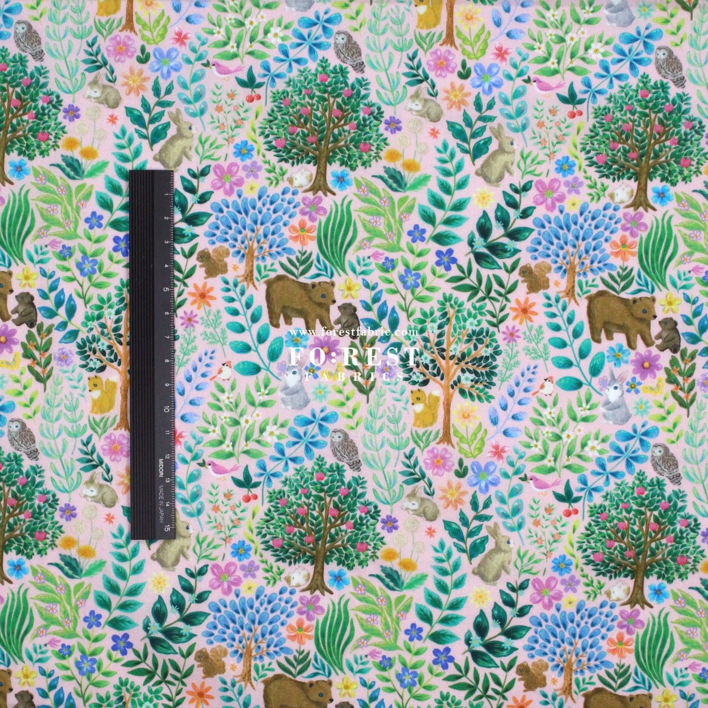 cotton - Flat Leaf fabric - FO:REST Fabric 布恩堂Liberty fabrictana lawnjapanese fabricykk zipper