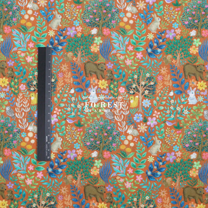 cotton - Flat Leaf fabric - FO:REST Fabric 布恩堂Liberty fabrictana lawnjapanese fabricykk zipper