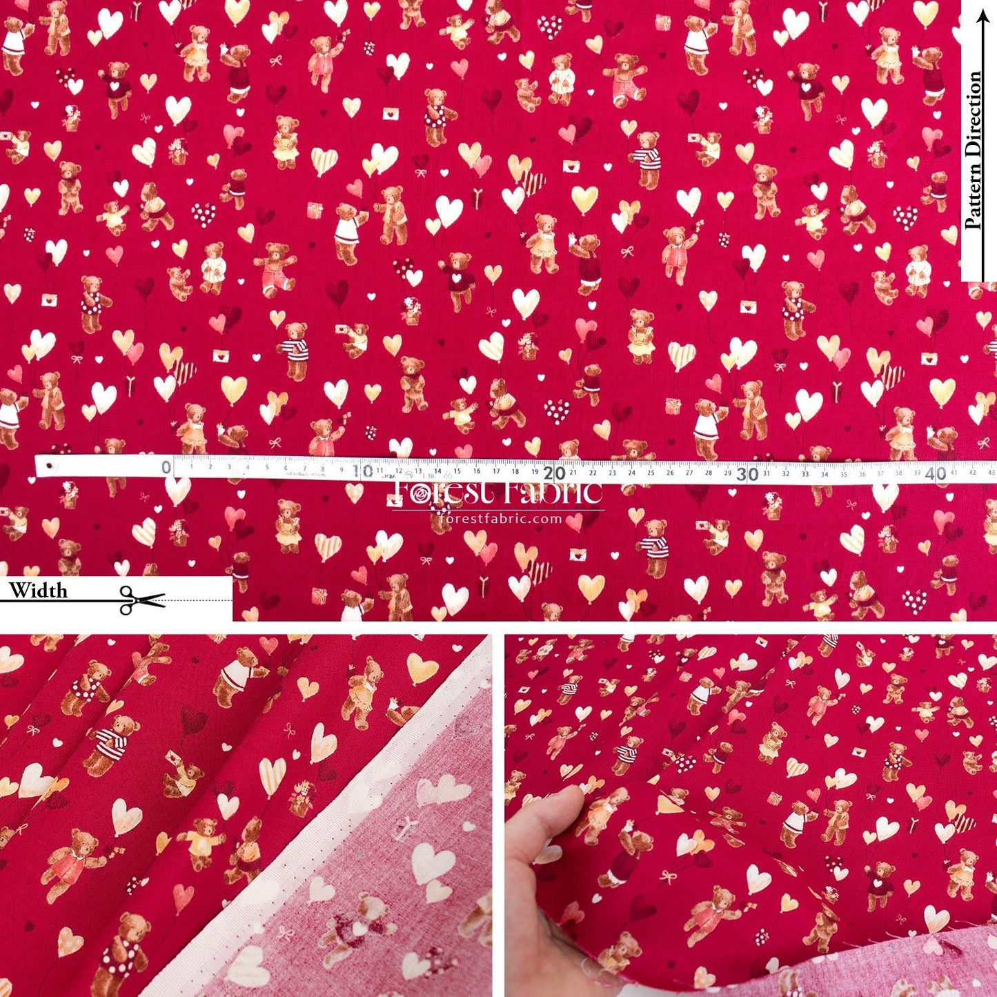 cotton - Floating Dreams Teddy Bears fabric - FO:REST Fabric 布恩堂Liberty fabrictana lawnjapanese fabricykk zipper