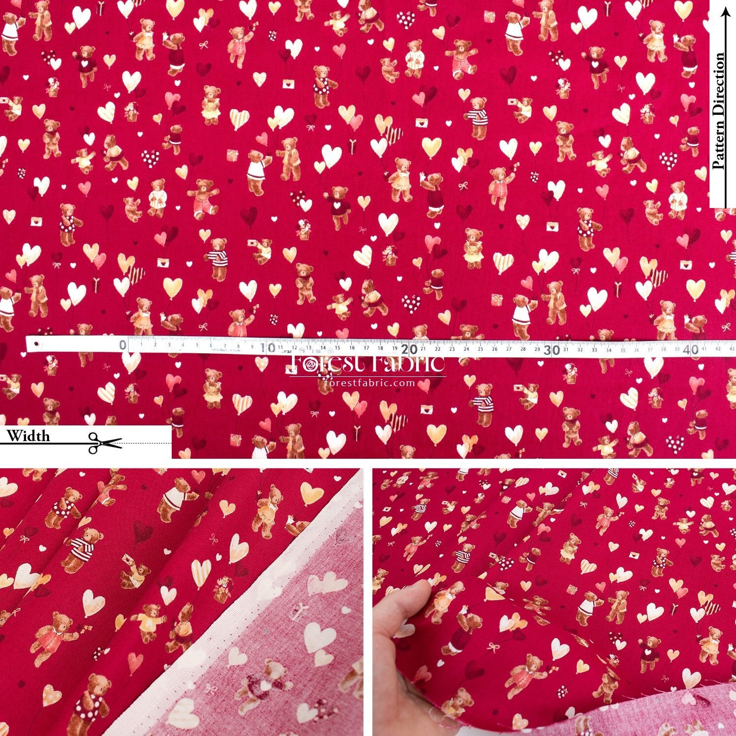 cotton - Floating Dreams Teddy Bears fabric - FO:REST Fabric 布恩堂Liberty fabrictana lawnjapanese fabricykk zipper