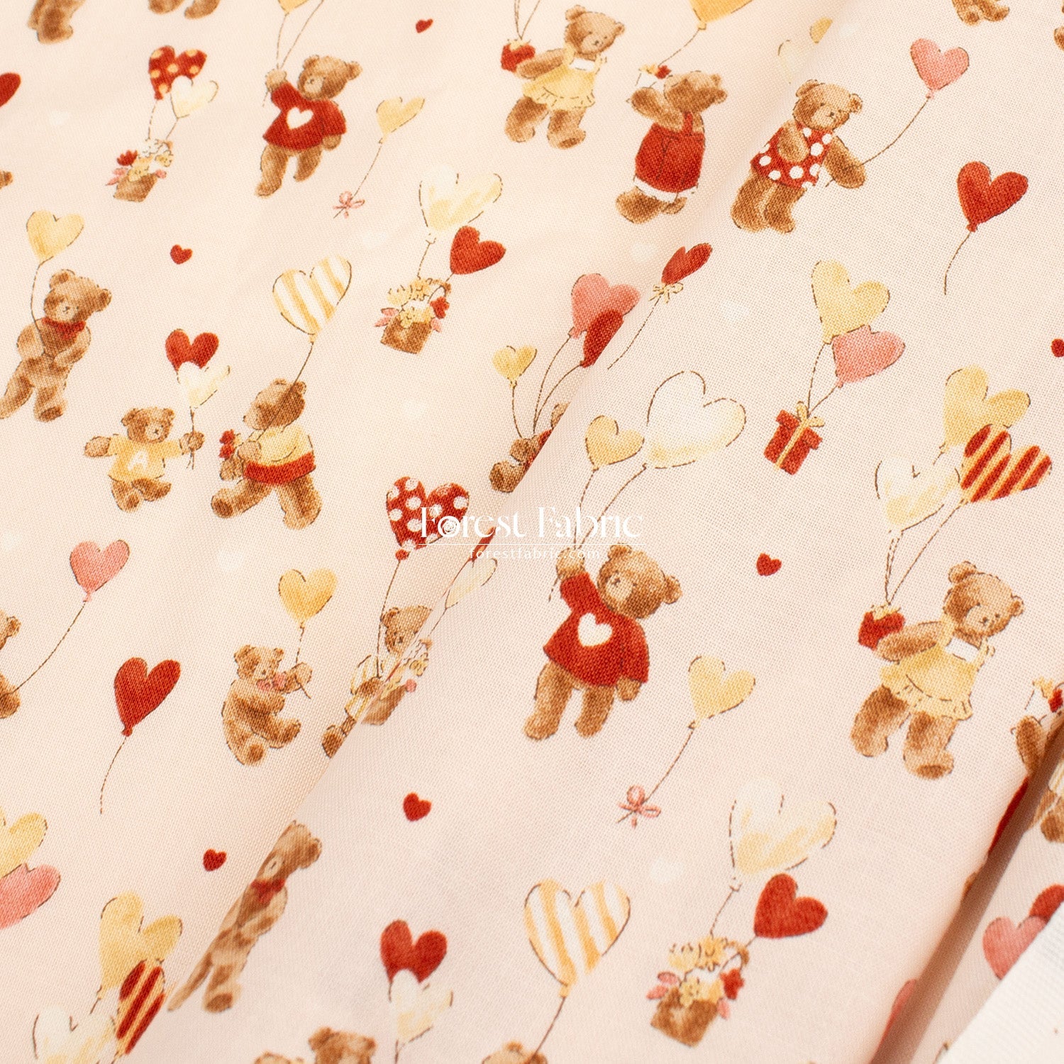 cotton - Floating Dreams Teddy Bears fabric - FO:REST Fabric 布恩堂Liberty fabrictana lawnjapanese fabricykk zipper