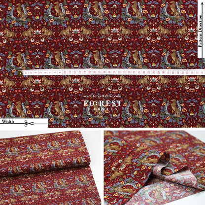 cotton - Flower and Horse fabric - FO:REST Fabric 布恩堂Liberty fabrictana lawnjapanese fabricykk zipper