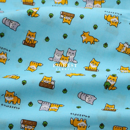 cotton - Fox fabric - FO:REST Fabric 布恩堂Liberty fabrictana lawnjapanese fabricykk zipper