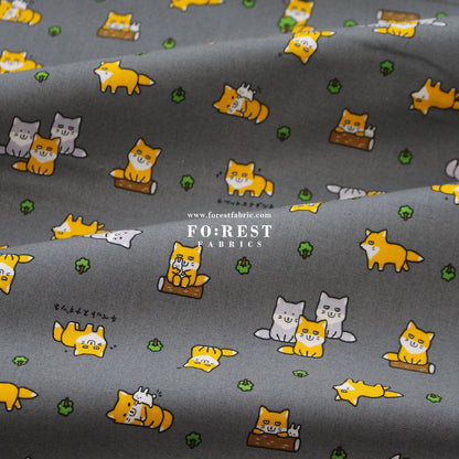 cotton - Fox fabric - FO:REST Fabric 布恩堂Liberty fabrictana lawnjapanese fabricykk zipper