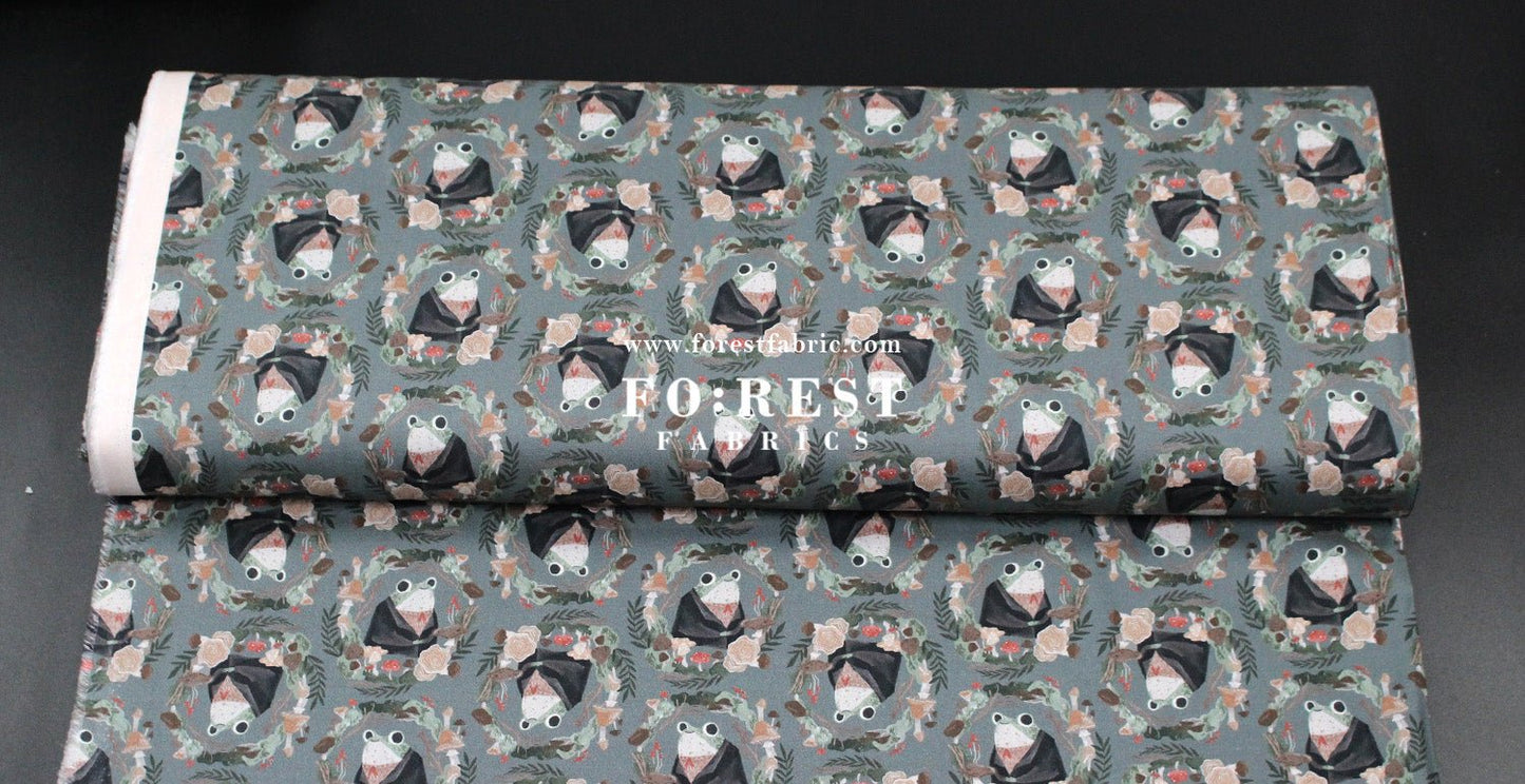 cotton - Frogs fabric - FO:REST Fabric 布恩堂Liberty fabrictana lawnjapanese fabricykk zipper