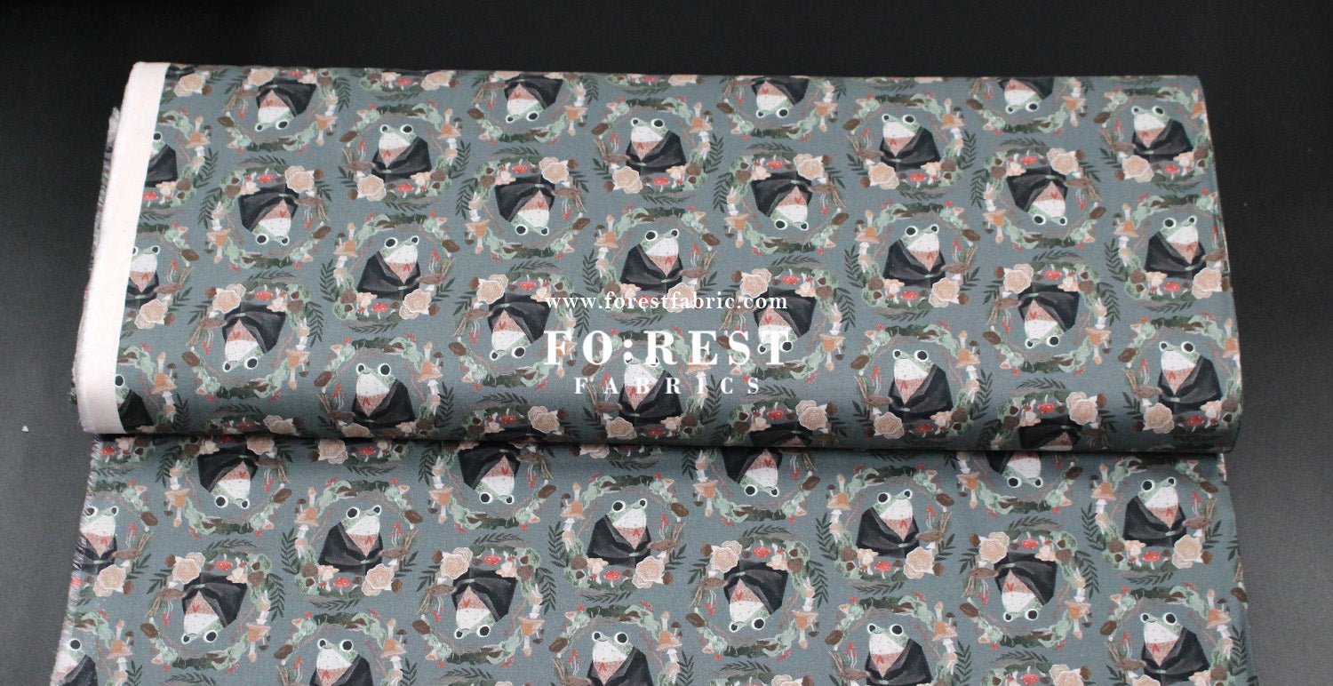 cotton - Frogs fabric - FO:REST Fabric 布恩堂Liberty fabrictana lawnjapanese fabricykk zipper