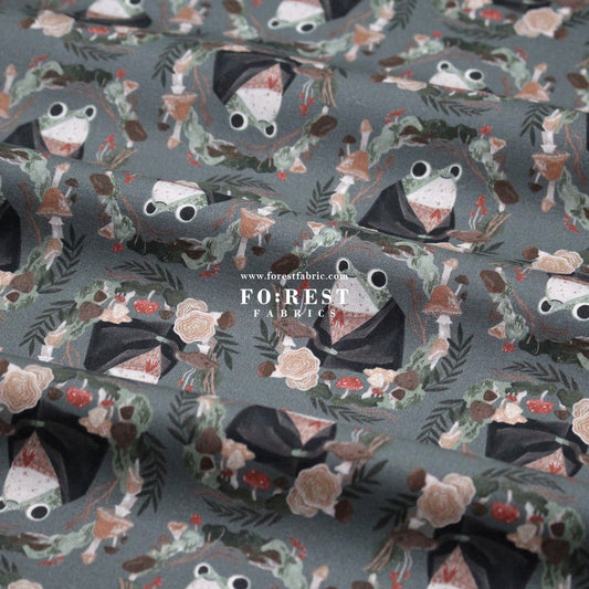 cotton - Frogs fabric - FO:REST Fabric 布恩堂Liberty fabrictana lawnjapanese fabricykk zipper