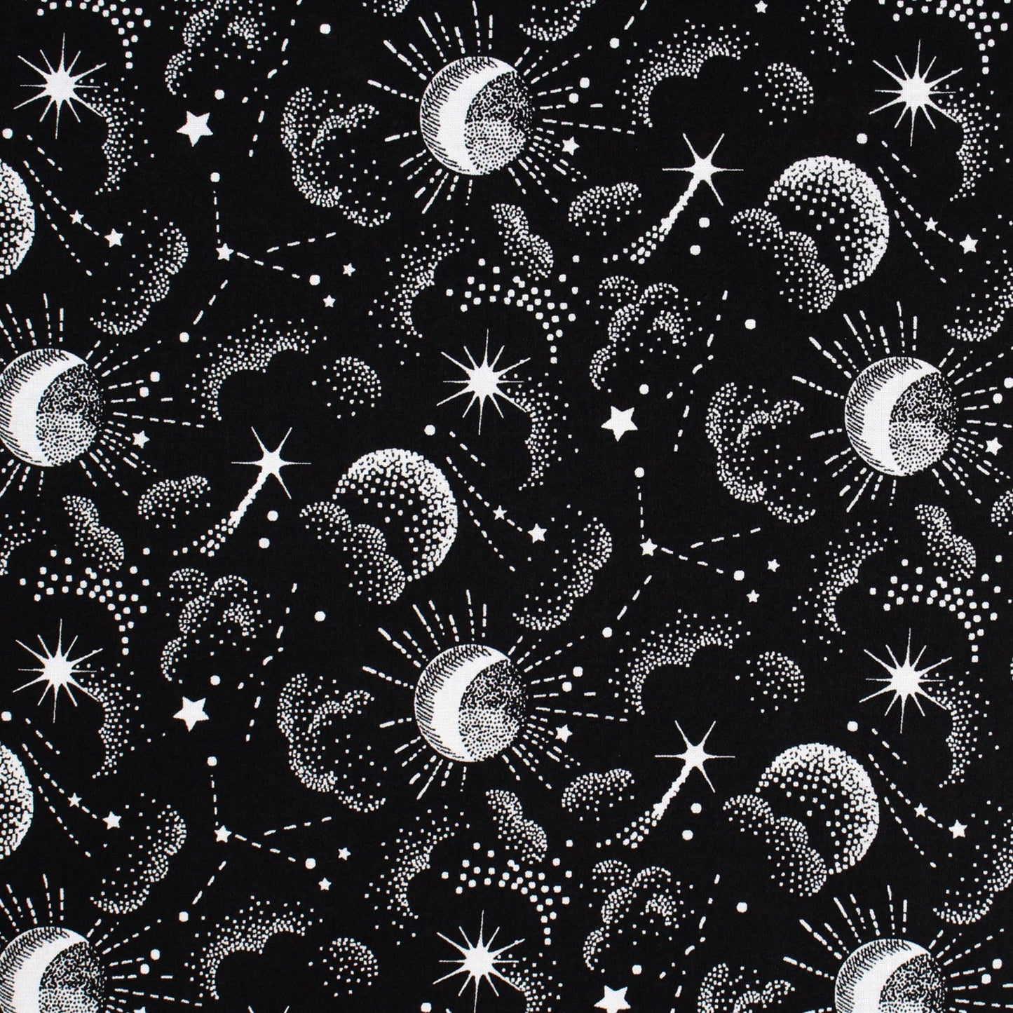 cotton - Galaxy fabric Black - FO:REST Fabric 布恩堂Liberty fabrictana lawnjapanese fabricykk zipper
