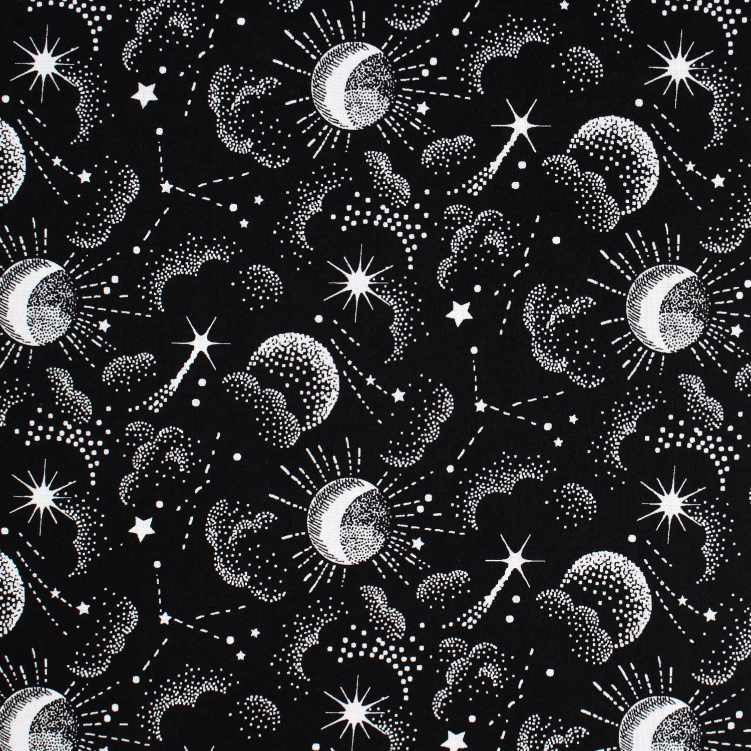 cotton - Galaxy fabric Black - FO:REST Fabric 布恩堂Liberty fabrictana lawnjapanese fabricykk zipper