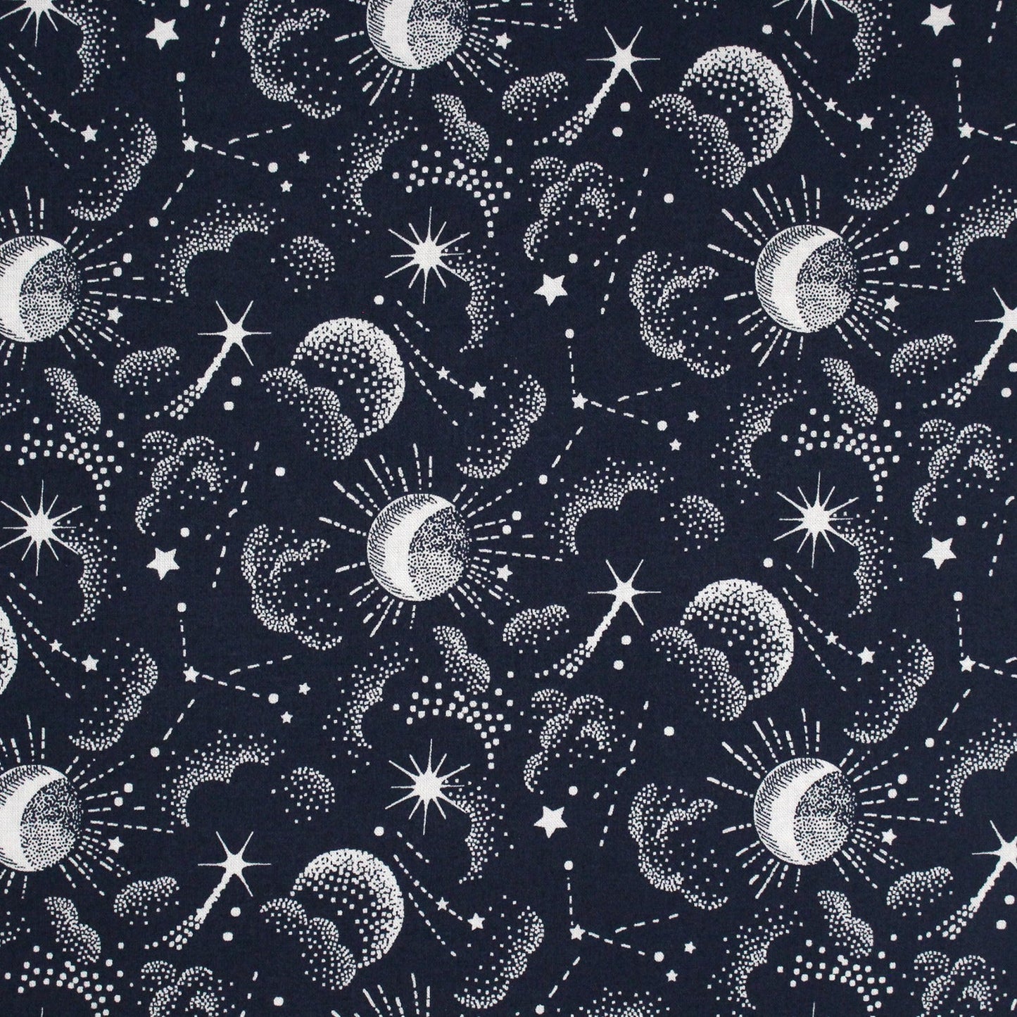 cotton - Galaxy fabric Navy - FO:REST Fabric 布恩堂Liberty fabrictana lawnjapanese fabricykk zipper