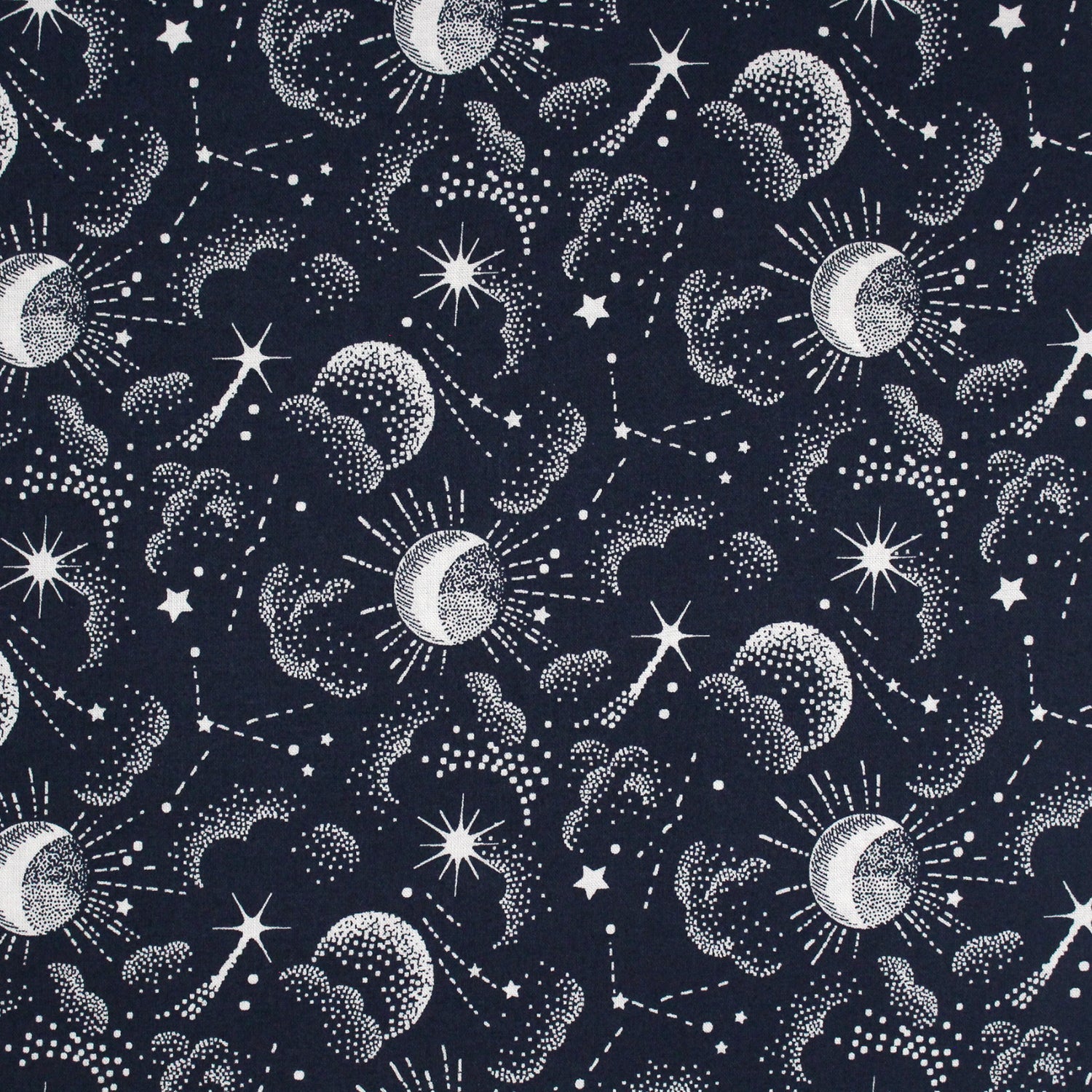 cotton - Galaxy fabric Navy - FO:REST Fabric 布恩堂Liberty fabrictana lawnjapanese fabricykk zipper