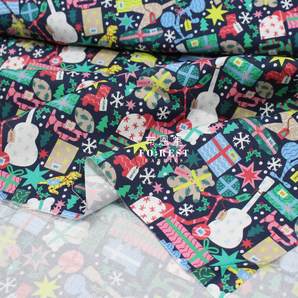 Cotton - Gangsta Wrapper Santa Fabric