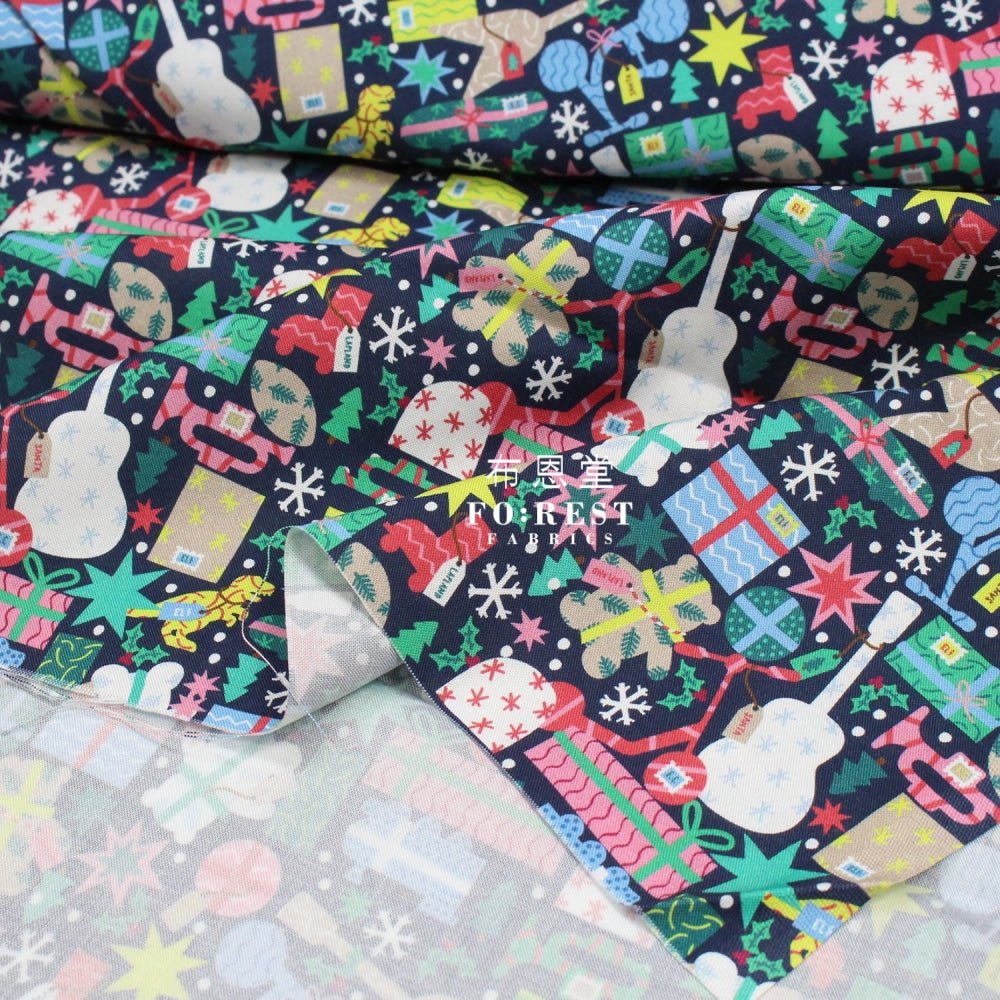 cotton - GANGSTA WRAPPER santa fabric - FO:REST Fabric 布恩堂Liberty fabrictana lawnjapanese fabricykk zipper