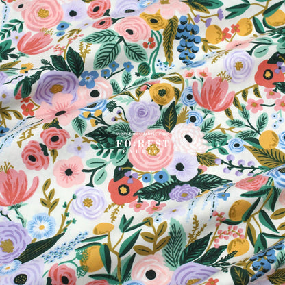 cotton - Garden Party Petite - Ivory fabric - FO:REST Fabric 布恩堂Liberty fabrictana lawnjapanese fabricykk zipper