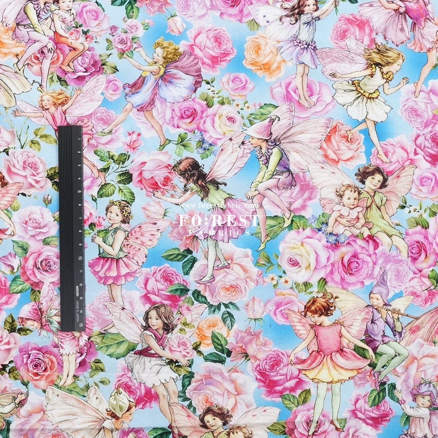 cotton - Garden Songs Allover Flower Fairies fabric - FO:REST Fabric 布恩堂Liberty fabrictana lawnjapanese fabricykk zipper
