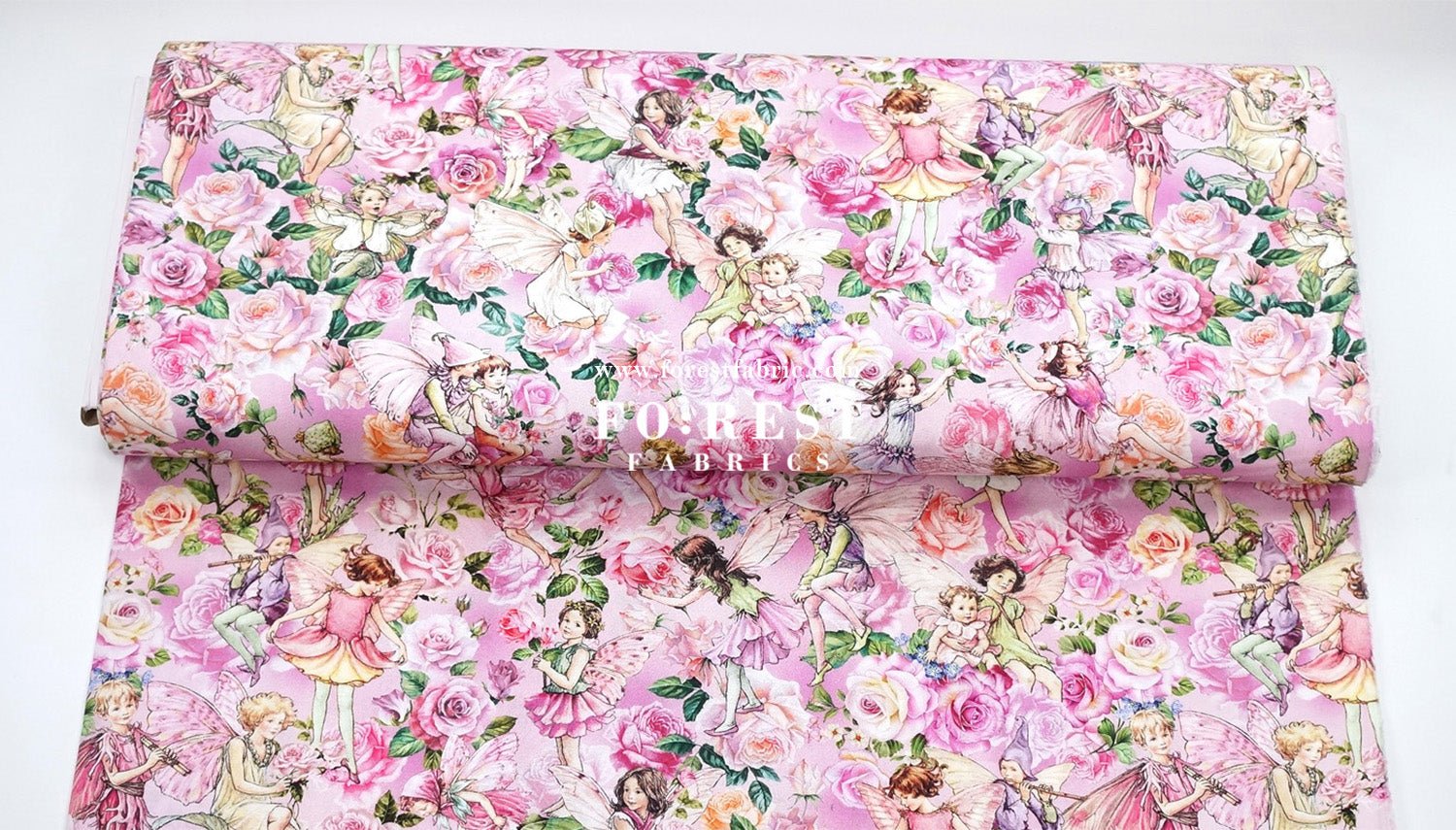 cotton - Garden Songs Allover Flower Fairies fabric - FO:REST Fabric 布恩堂Liberty fabrictana lawnjapanese fabricykk zipper